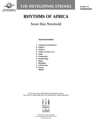 Rhythms of Africa: Score