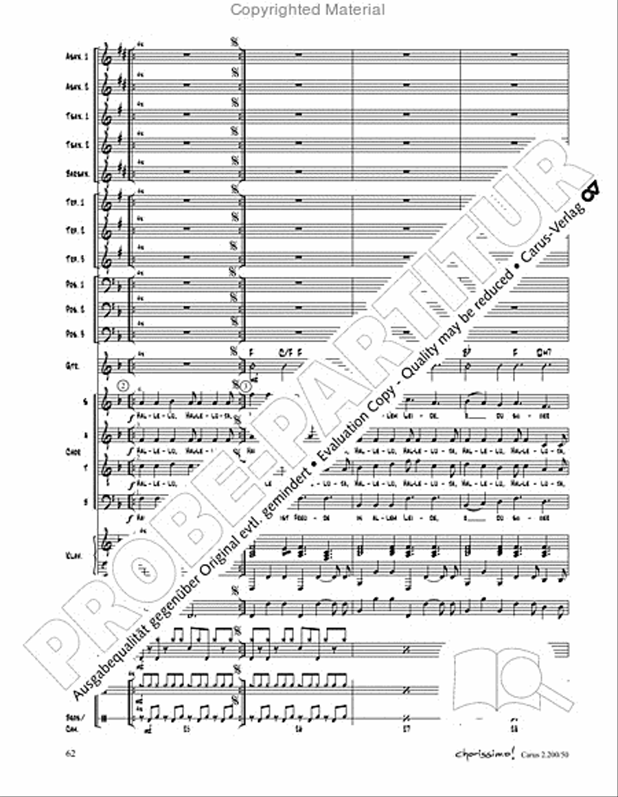 Chorissimo. Instrumentale Begleitarrangements für Small Bigband, Vol. 3 Chorissimo. Instrumentale Begleitarrangements für Small Bigband, Vol. 3 Big Band scores gallery preview page 60