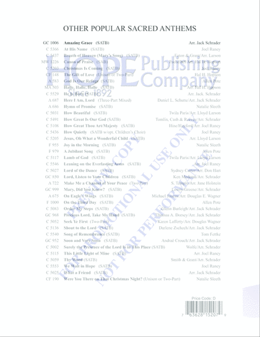 Blessed Assurance 4-Part scores gallery preview page 16