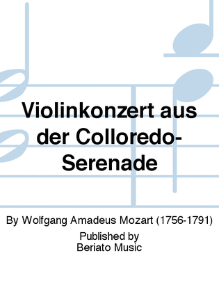 Violinkonzert aus der Colloredo-Serenade