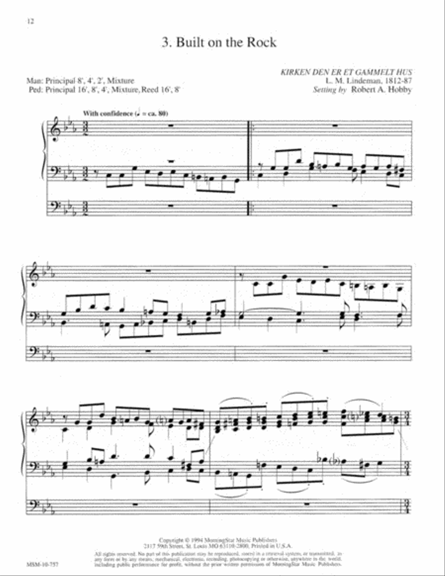 Three Hymns of Praise, Set 2 Organ scores gallery preview page 8