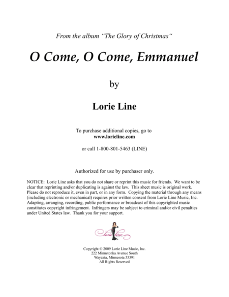 O Come, O Come, Emmanuel Piano Solo scores gallery preview page 1