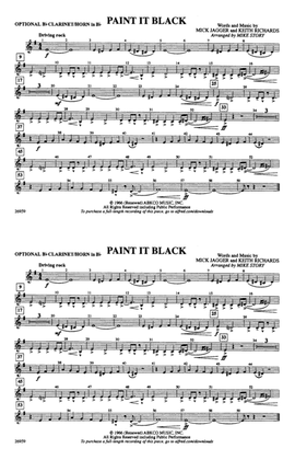 Paint It Black: Optional Bb Clarinet/Horn in Bb
