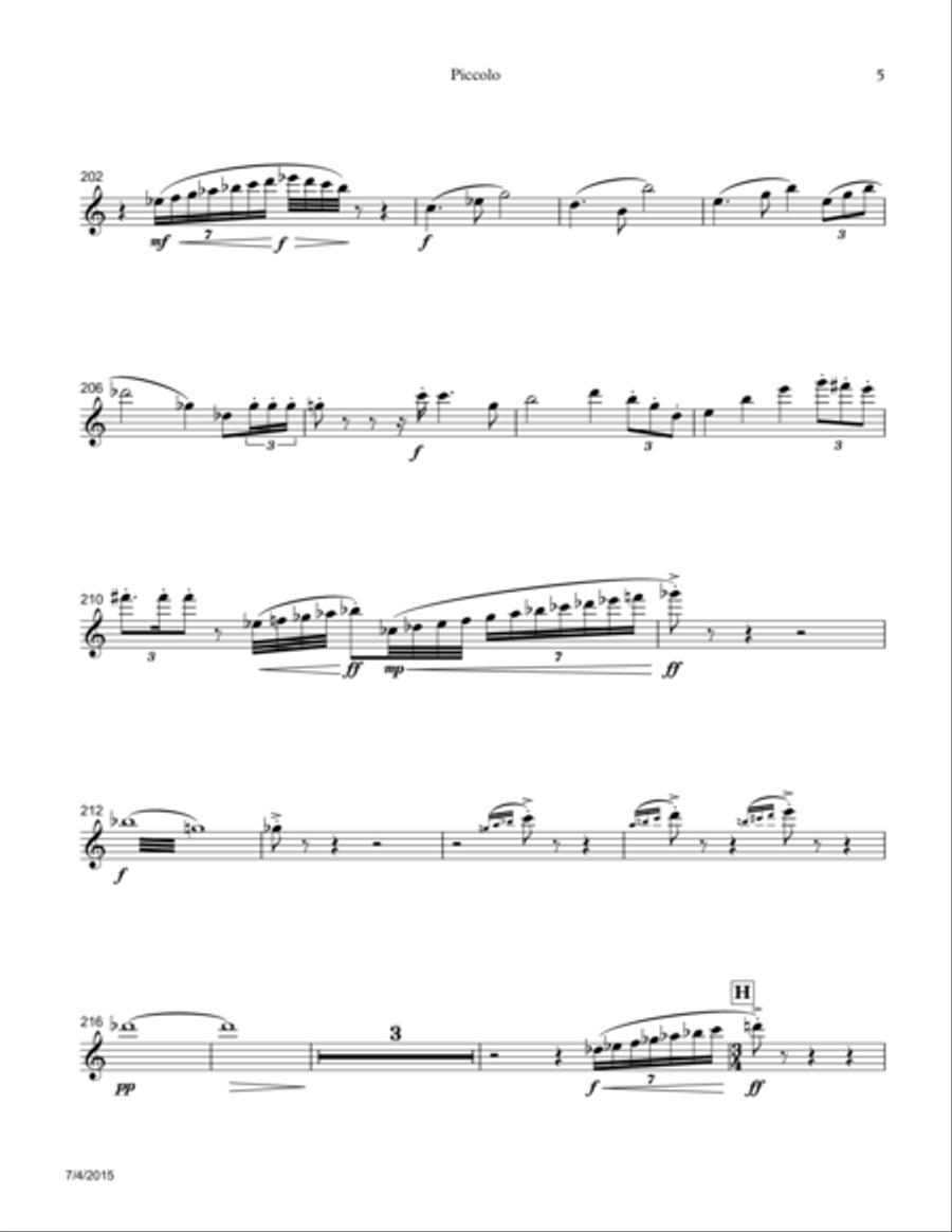 Orbit: A Symphonic Fantasy Full Orchestra scores gallery preview page 5