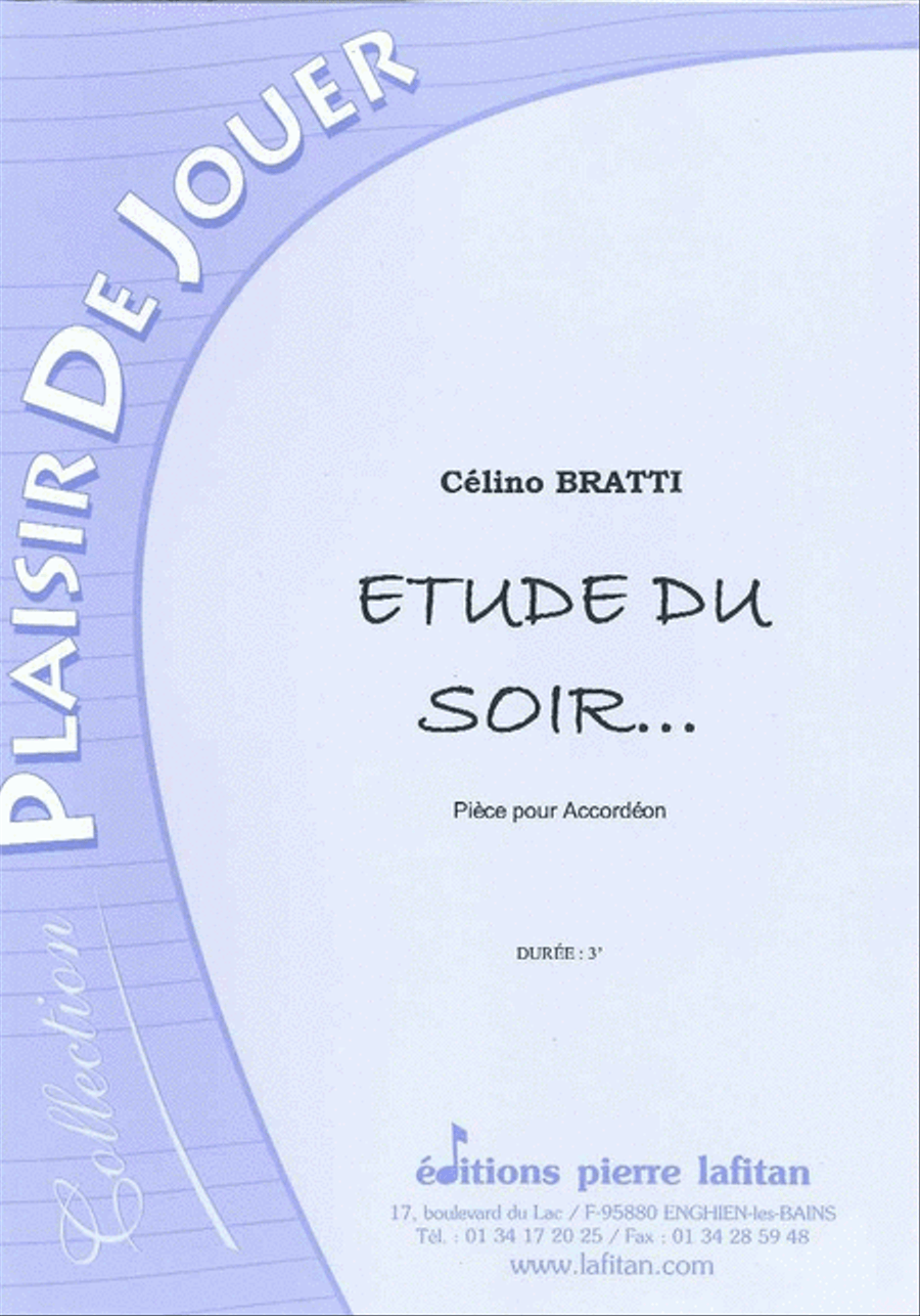 Etude du Soir? Accordion scores gallery preview page 1