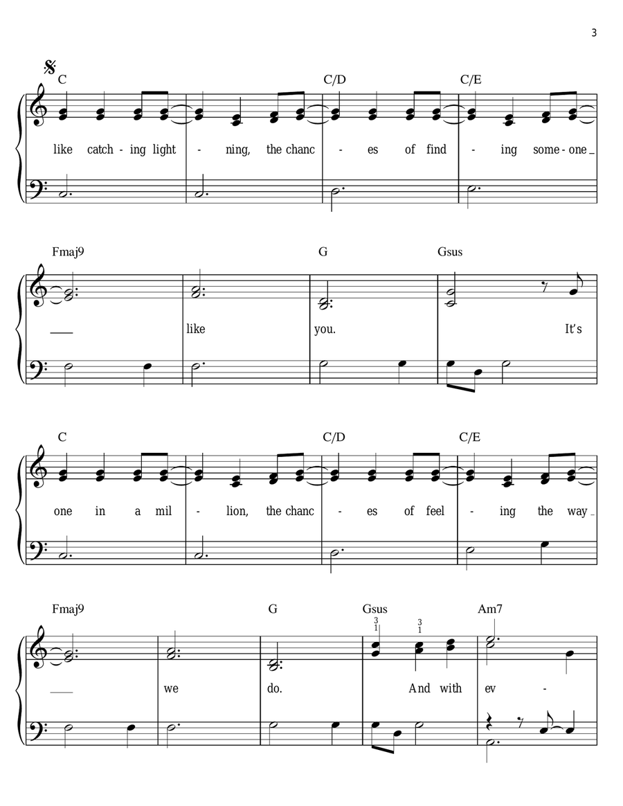 Can I Have This Dance Easy Piano scores gallery preview page 3