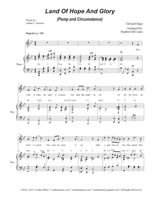 Book cover for Land Of Hope And Glory (Pomp and Circumstance) (Unison choir)