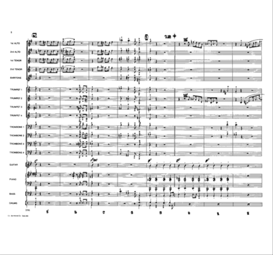 Swamp Water Blues Jazz Ensemble scores gallery preview page 5