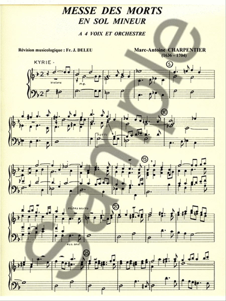Charpentier Marc Antoine Messe Des Morts In G Minor Choral & Piano Choir scores gallery preview page 2