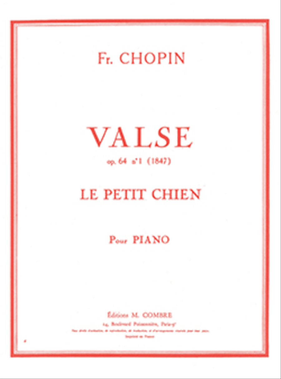 Valse Op. 64 No. 1 Le petit chien Piano Solo scores gallery preview page 1