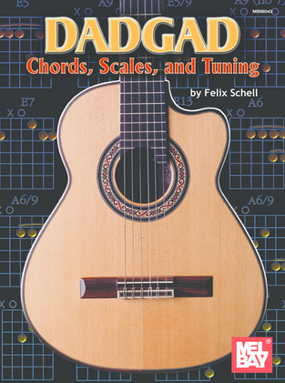 Book cover for DADGAD Chords, Scales & Tuning