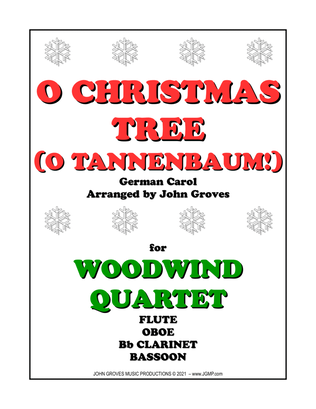 Book cover for O Christmas Tree (O Tannenbaum!) - Woodwind Quartet