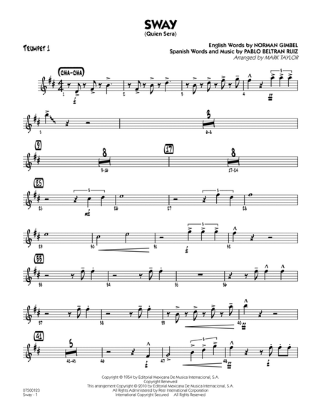 Sway (Quien Sera) - Trumpet 1