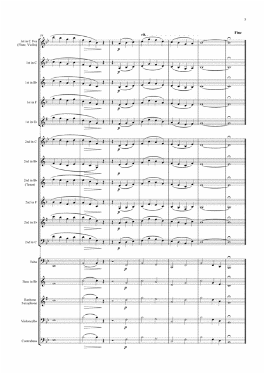 Danny Boy - Londonderry Air - School Band School and Community scores gallery preview page 5