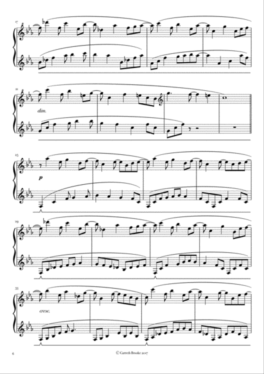 Flakes Unwatched And Improvised Piano Solo scores gallery preview page 3
