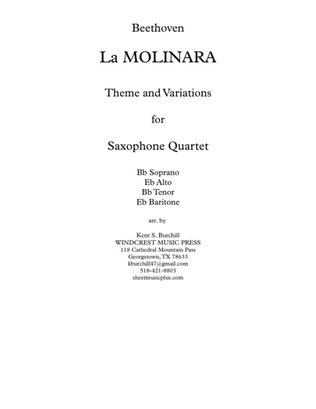 LA MOLINARA - Theme and Variations for Saxophone Quartet (SATB)