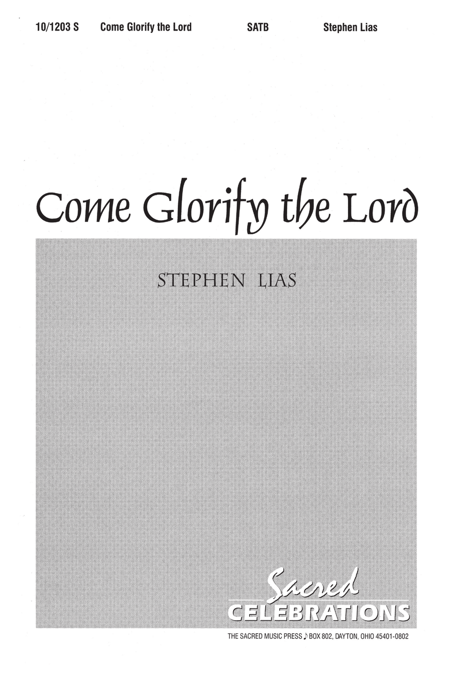 Come, Glorify the Lord (Digital Download) Choir scores gallery preview page 1