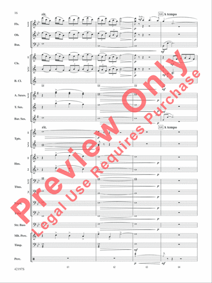 Carrickfergus Carrickfergus Concert Band scores gallery preview page 36