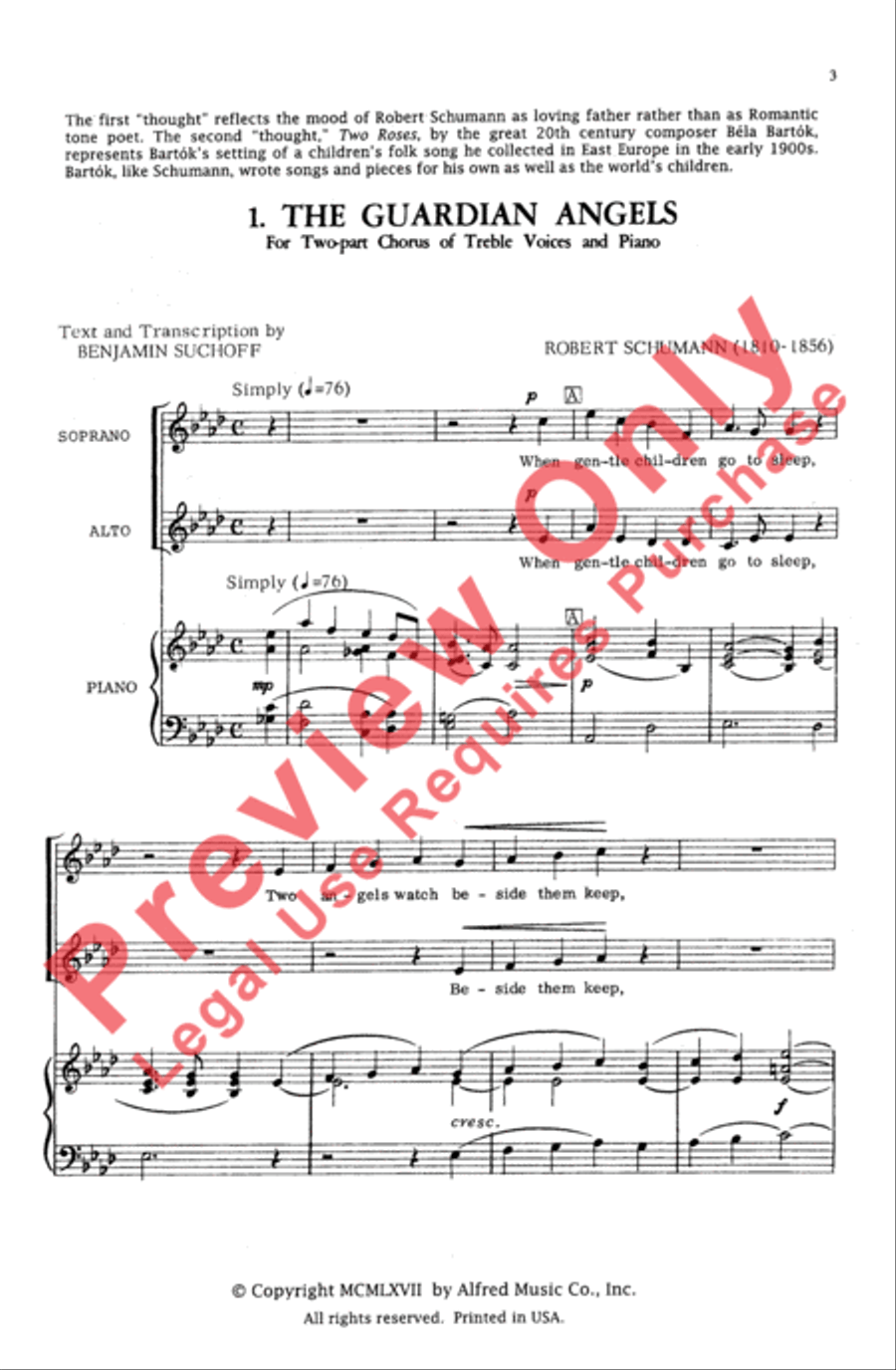 Two Thoughts for Children's Chorus 2-Part scores gallery preview page 2