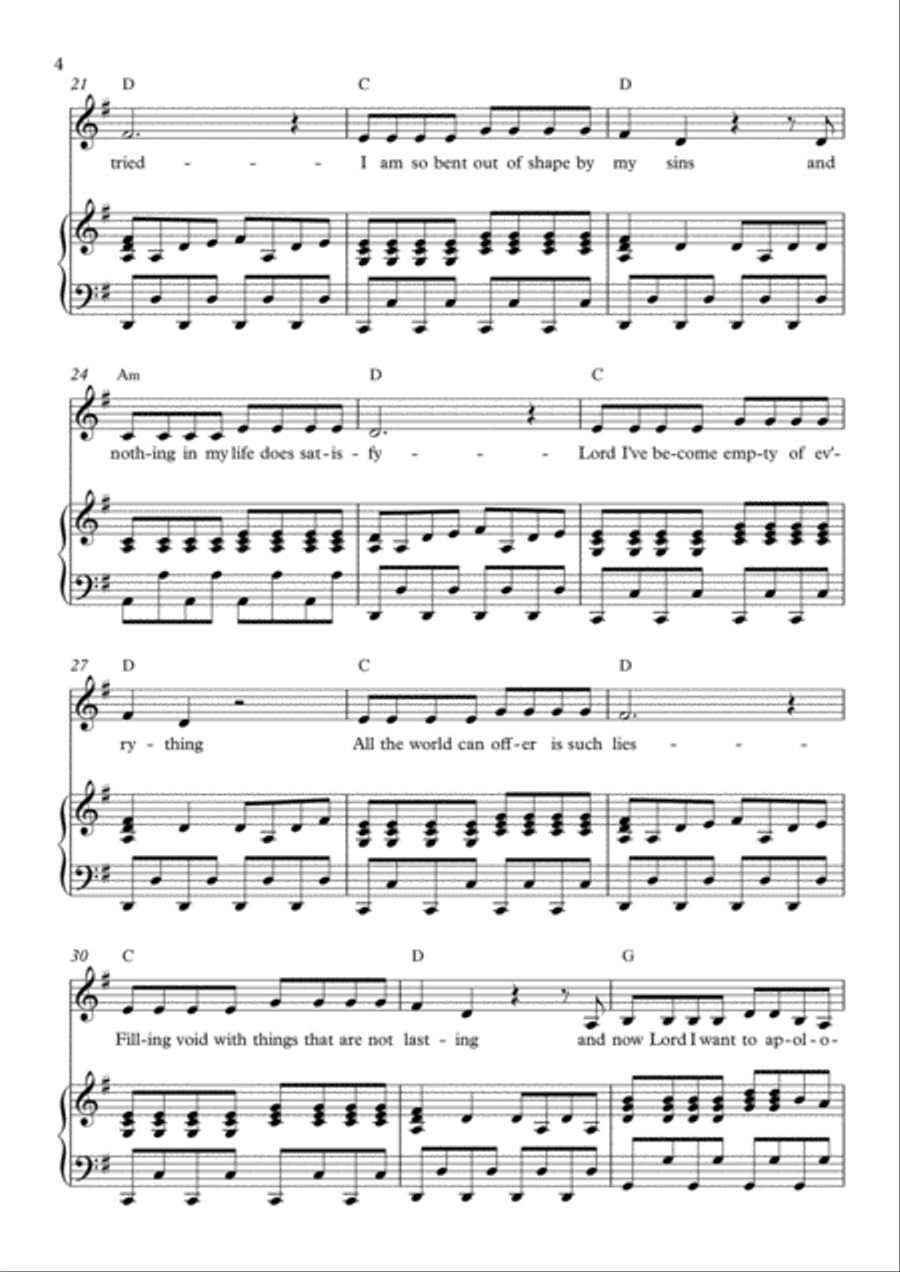 Empty Of Everything Voice scores gallery preview page 4