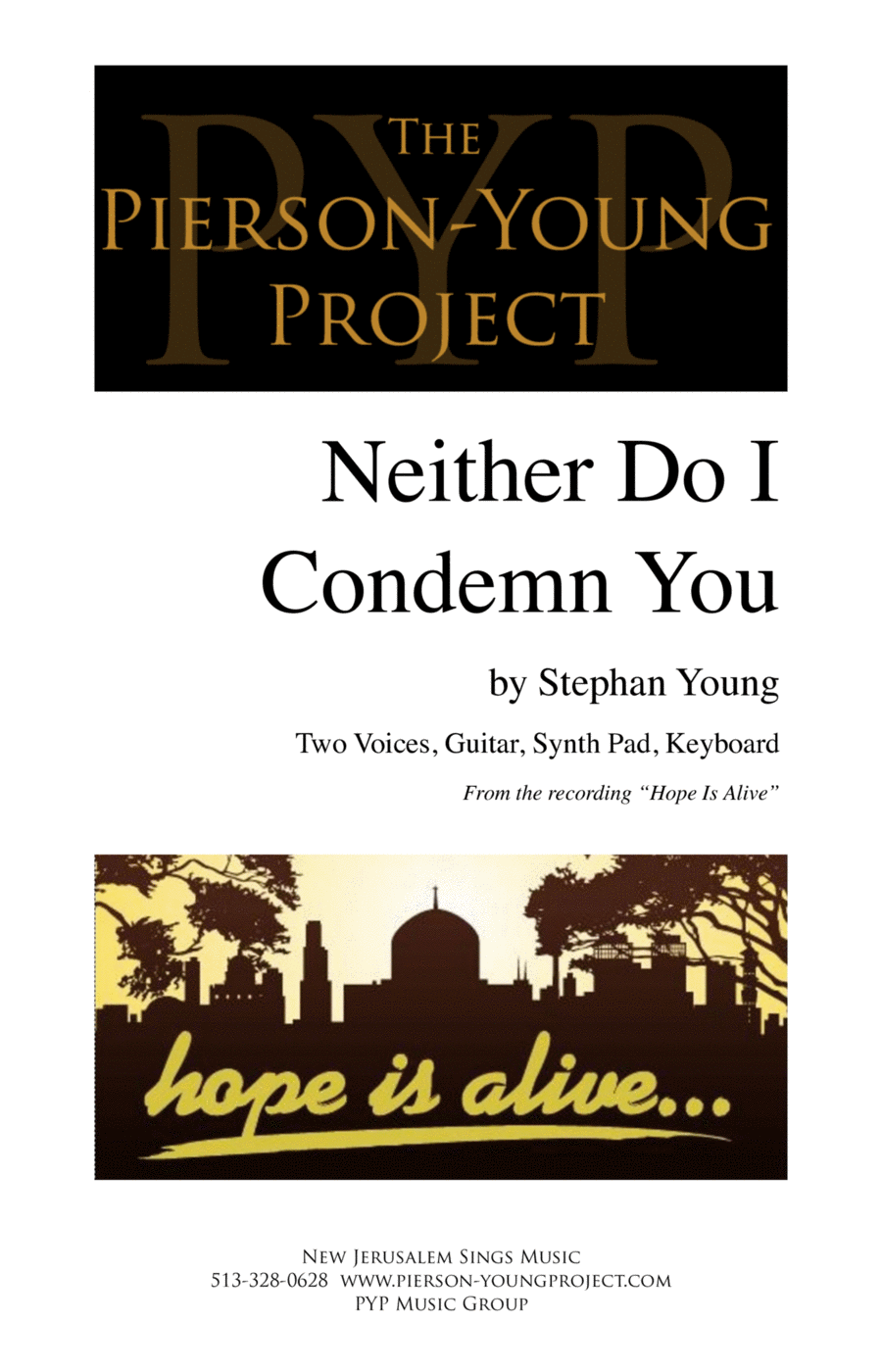 Neither Do I Condemn You Piano, Vocal, Guitar scores gallery preview page 1