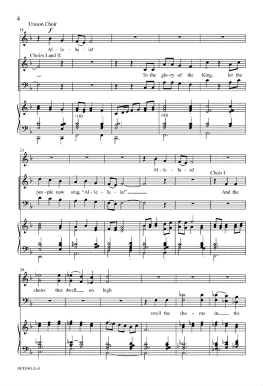 A Song We Raise 4-Part scores gallery preview page 4