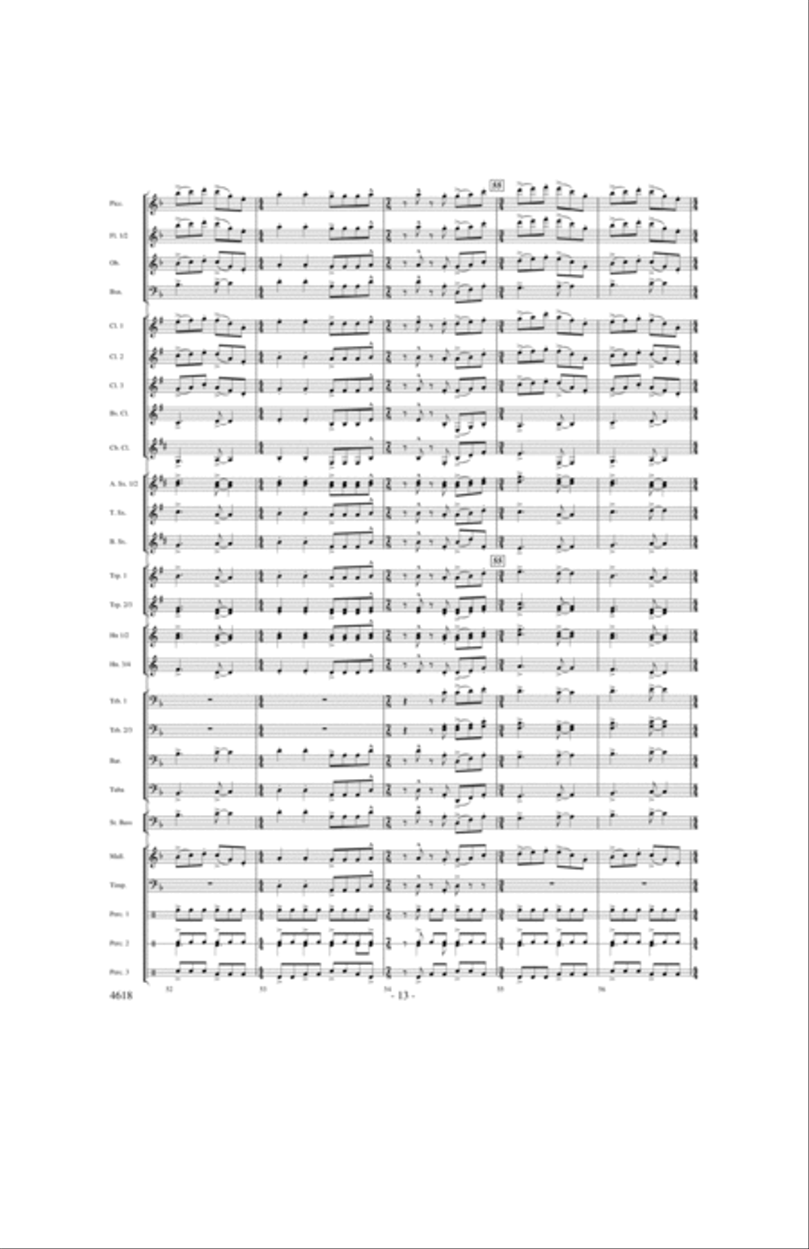 By the Rivers of Babylon Concert Band scores gallery preview page 12