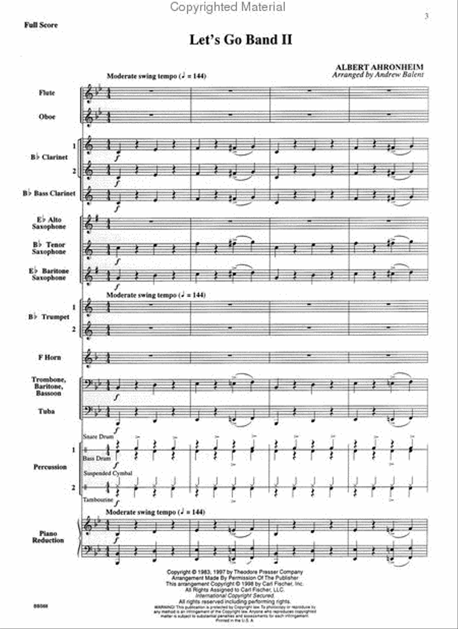 Let's Go Band 2 Concert Band scores gallery preview page 2