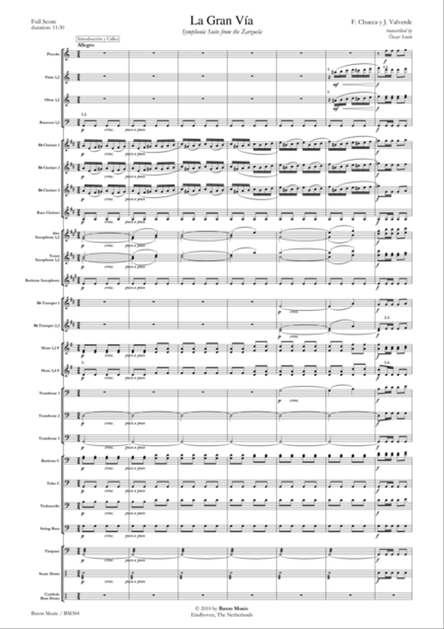 La Gran Vía Concert Band scores gallery preview page 2
