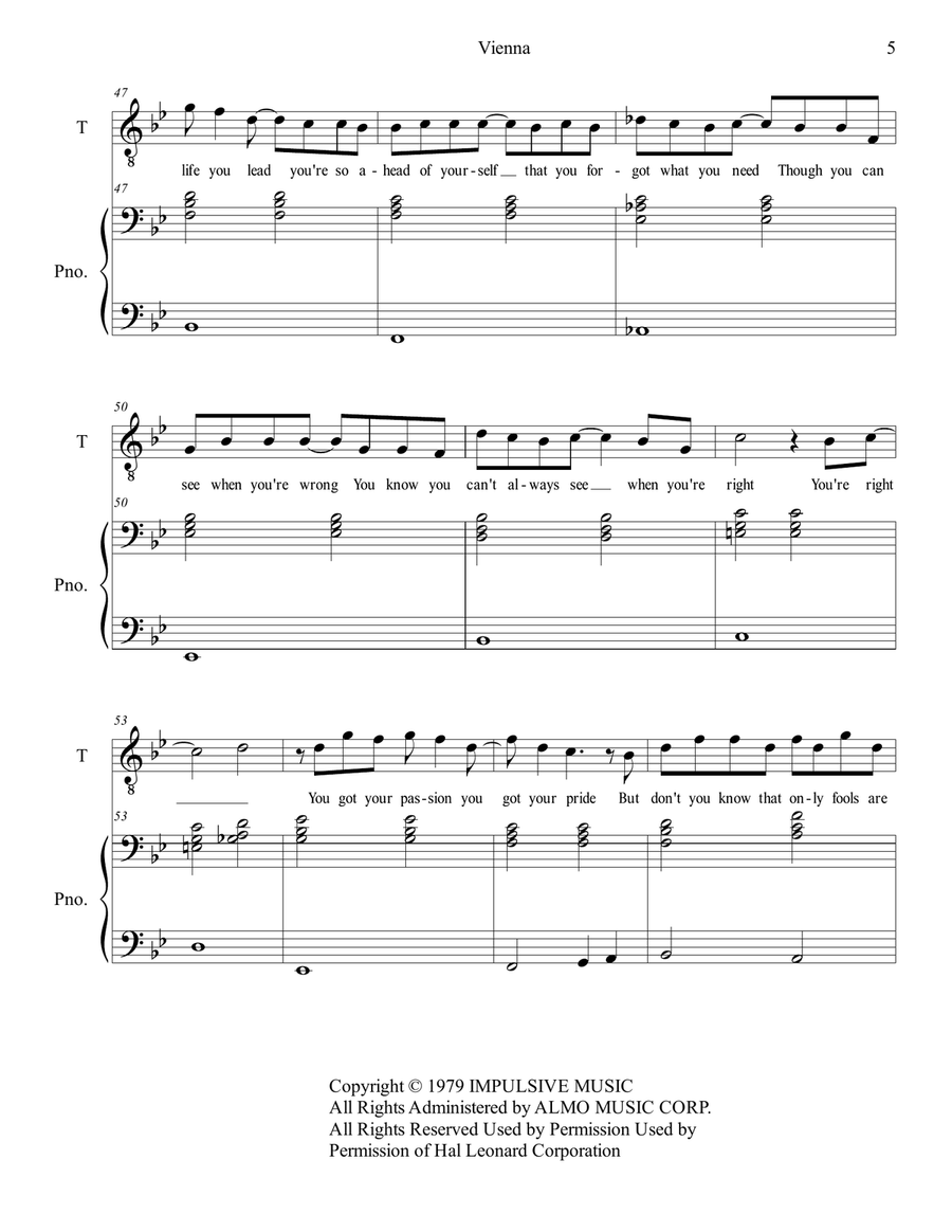 Vienna Piano, Vocal scores gallery preview page 5