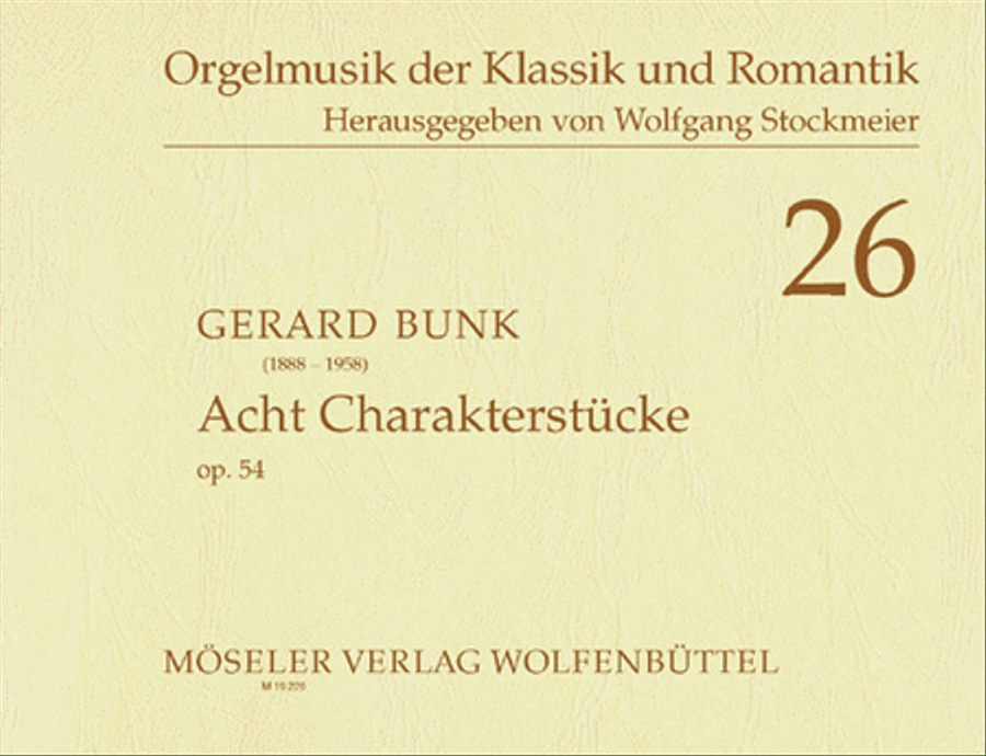 Acht Charakterstucke op. 54