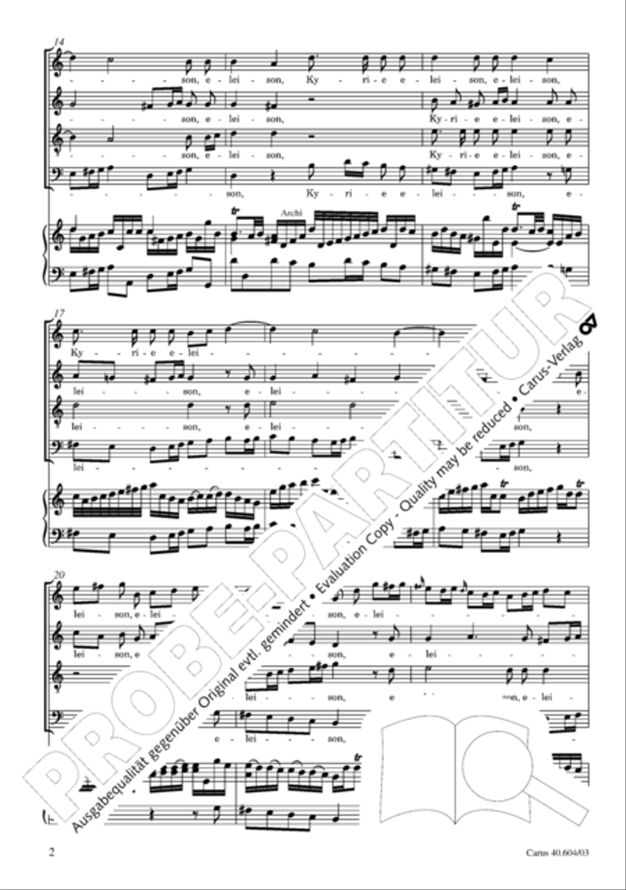Grosse Mariazeller Messe in C 4-Part scores gallery preview page 11