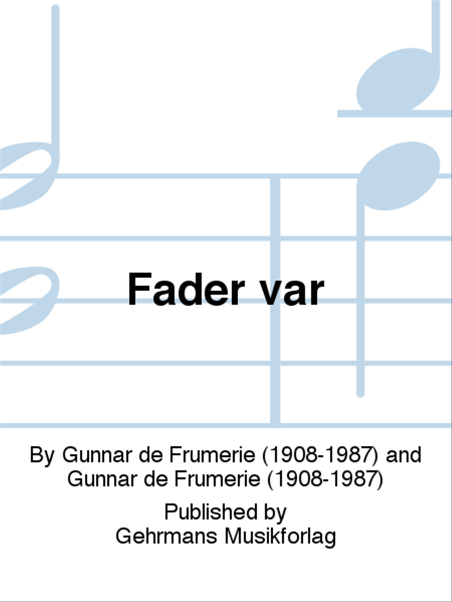 Fader var 4-Part scores gallery preview page 1