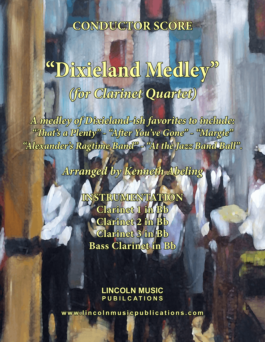 Dixieland Medley (for Clarinet Quartet) Clarinet Quartet scores gallery preview page 1