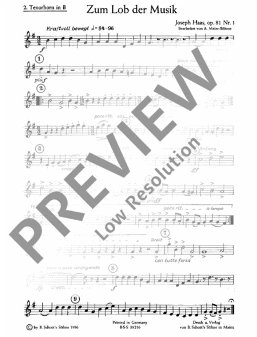 Zum Lob der Musik Zum Lob der Musik TB scores gallery preview page 19