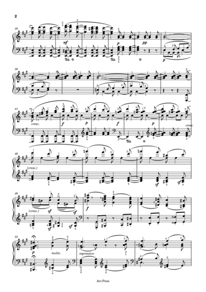 Beethoven - Piano Sonata No.28 in A Major ,Op.101 1st Mov - Original With Fingered For Piano Solo image number null