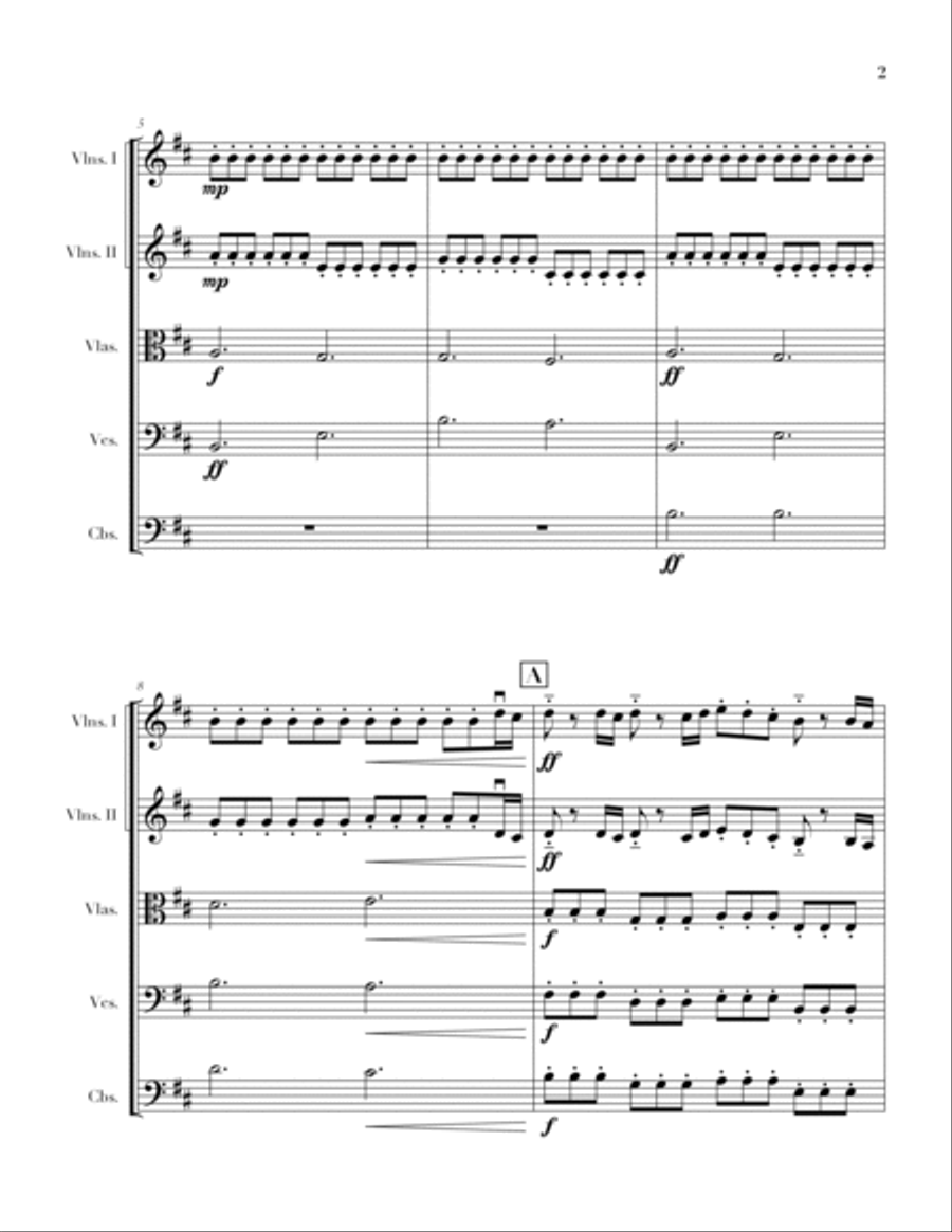Dragonborn (skyrim Theme) String Orchestra scores gallery preview page 2