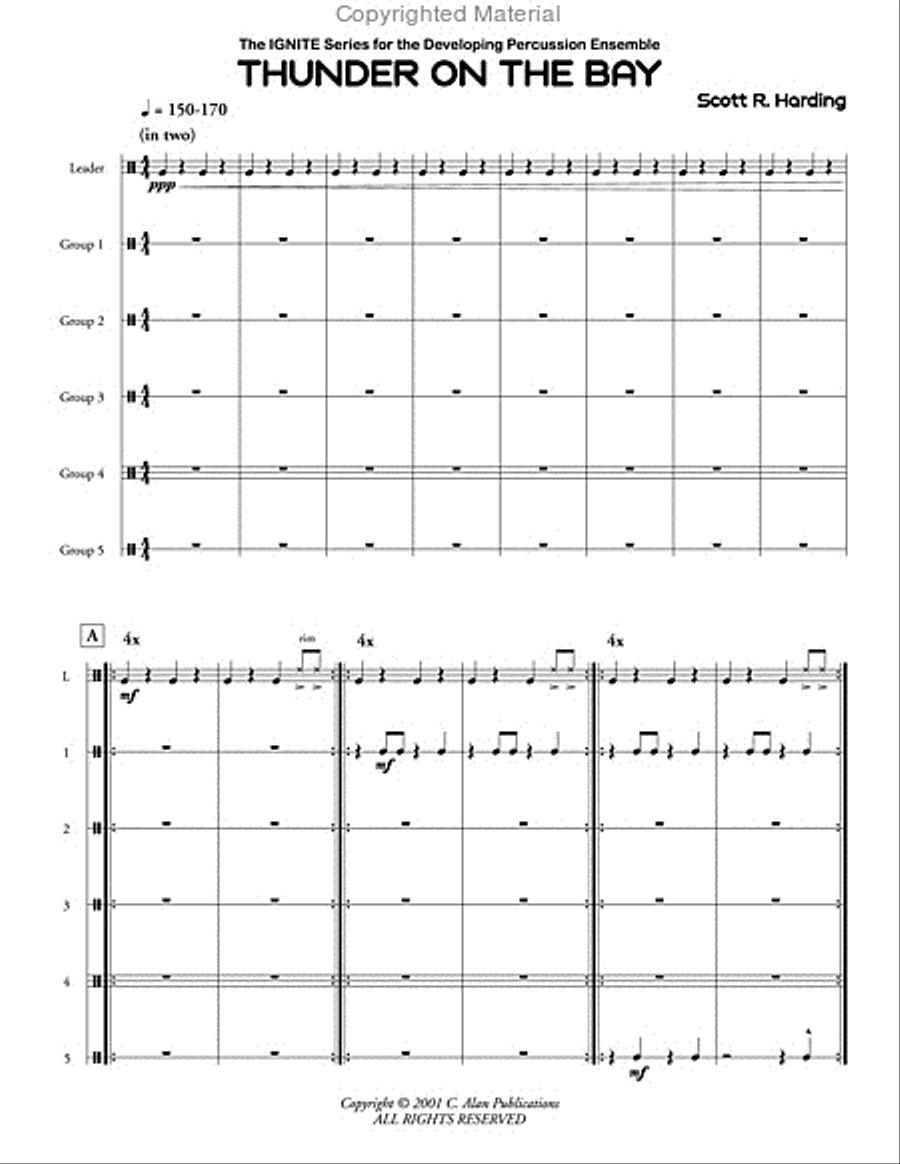 Thunder on the Bay Percussion Ensemble scores gallery preview page 2