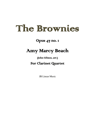 Book cover for Amy Beach - The Brownies set for clarinet quartet