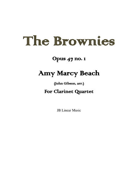 Amy Beach - The Brownies set for clarinet quartet image number null