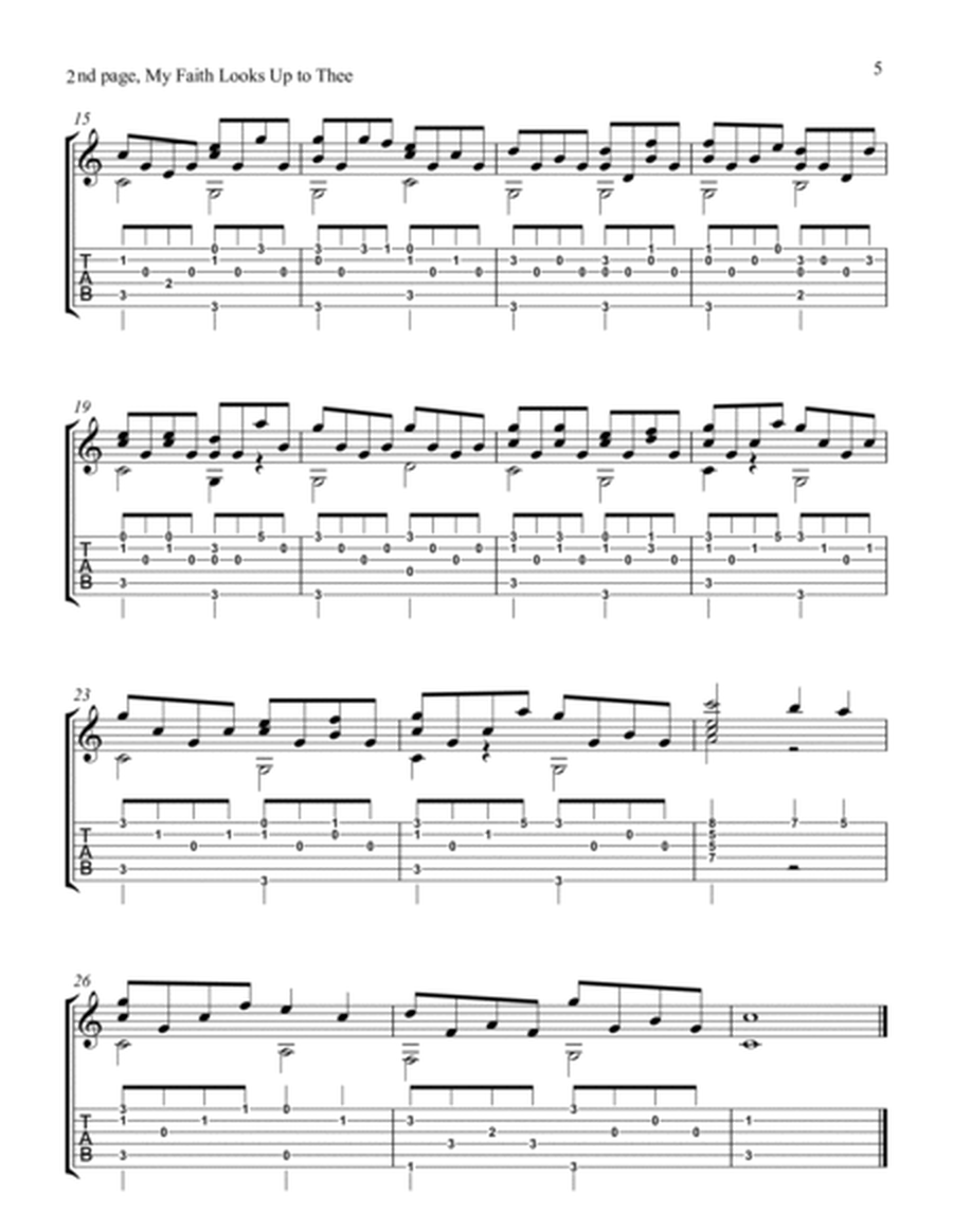 Country Church, Classic Hymns arranged for Guitar, Easy to Medium Difficulty image number null