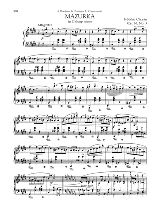 Mazurka In C-sharp minor, Op. 63, No. 3