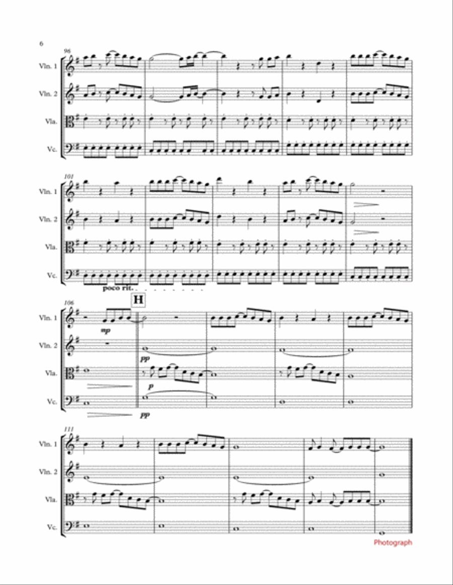 Photograph Photograph String Quartet scores gallery preview page 6