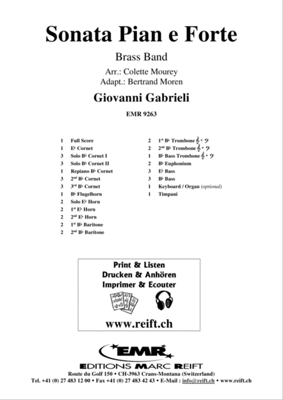Sonata Pian e Forte Sonata Pian e Forte Brass Band scores gallery preview page 2