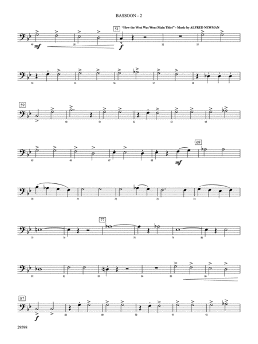 The Wild Westerns!: Bassoon Concert Band scores gallery preview page 2