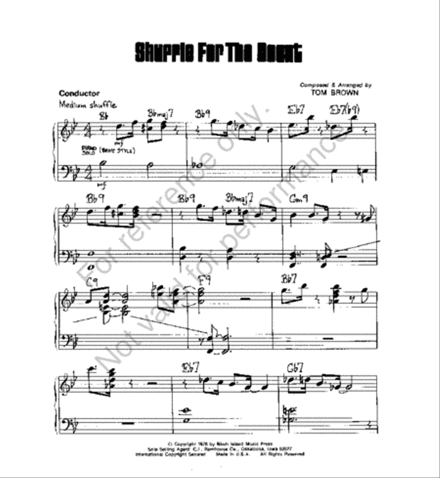 Shuffle for the Count Jazz Ensemble scores gallery preview page 2