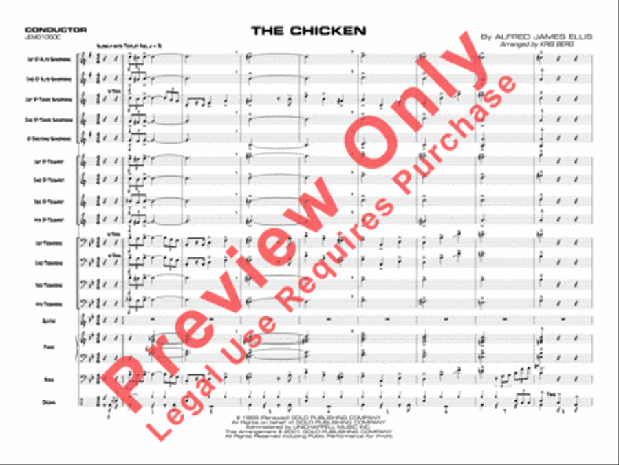 The Chicken The Chicken Jazz Ensemble scores gallery preview page 4