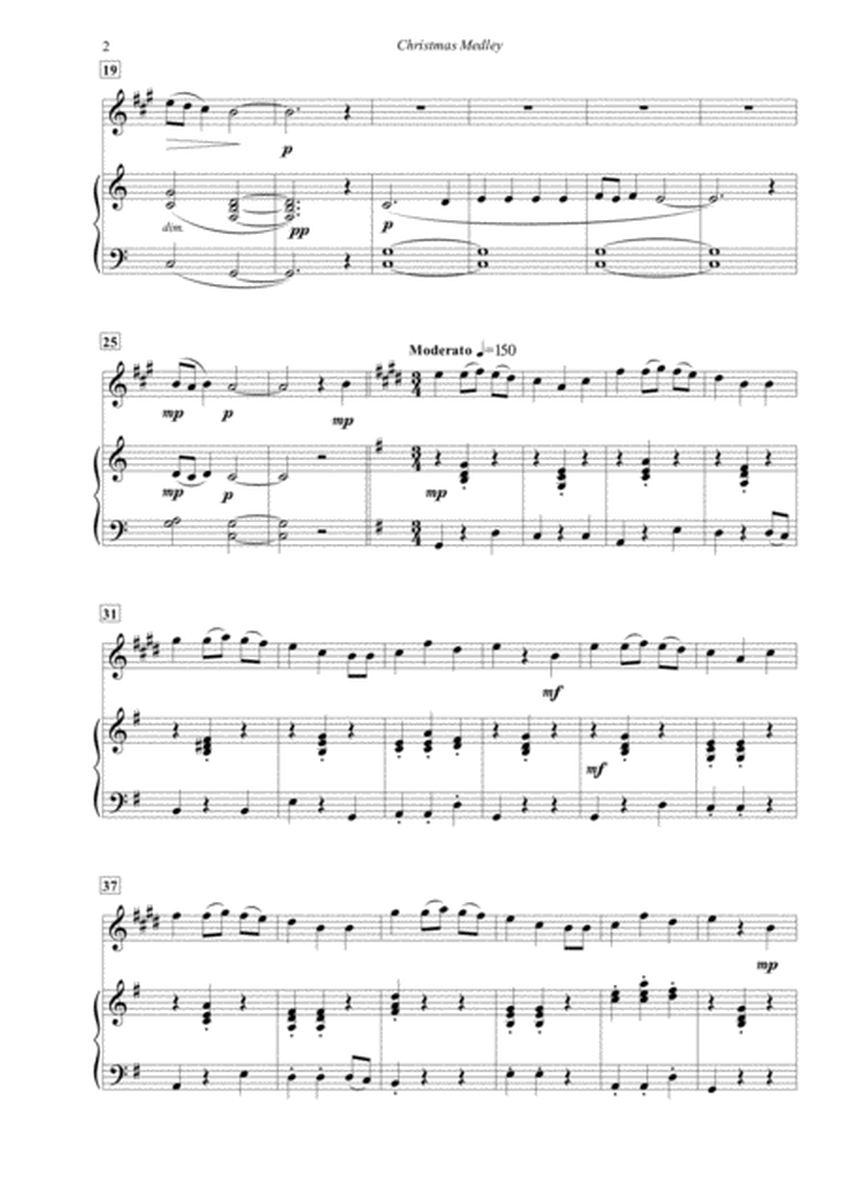 Christmas Medley for Alto Saxophone and Piano image number null
