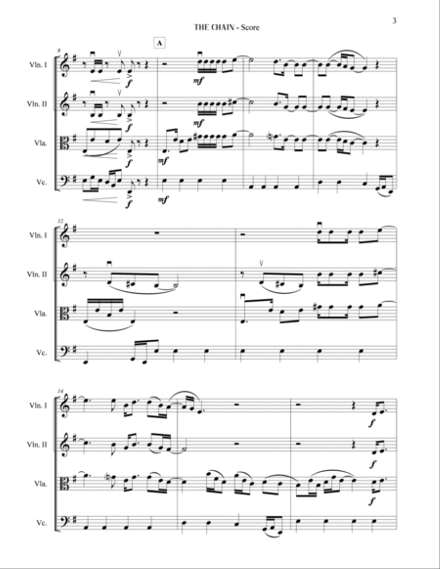 The Chain String Quartet scores gallery preview page 3