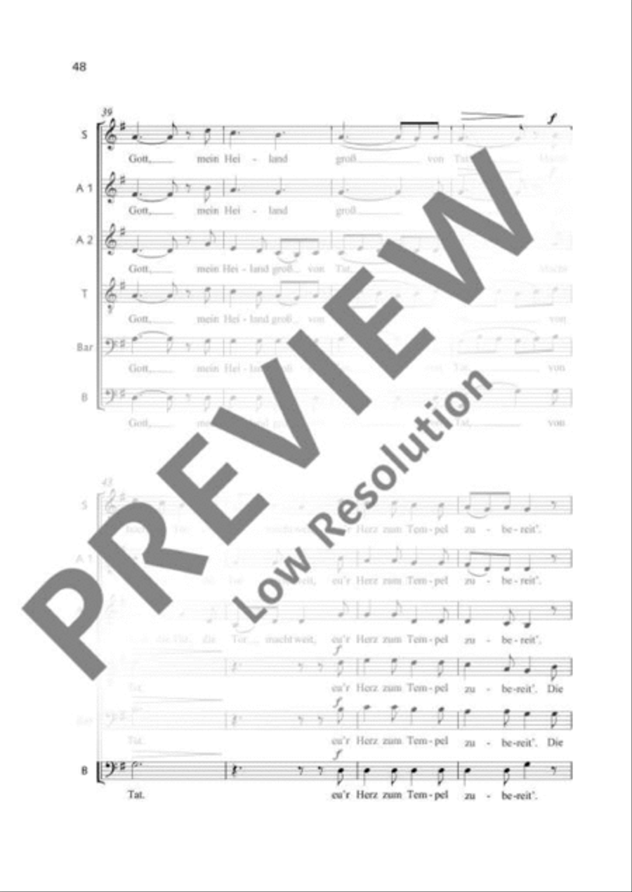 Macht hoch die Tür Mixed Choir scores gallery preview page 6